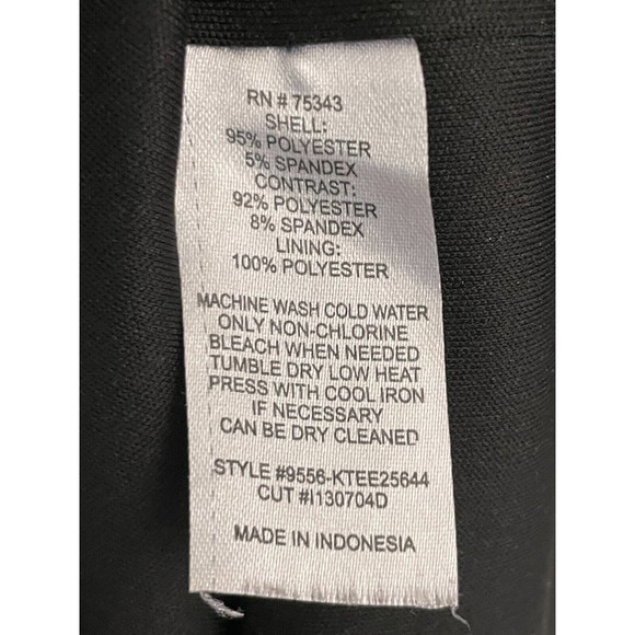 Cynthia Rowley Sz 8 Striped Bodycon Dress Black Red Colorblock Sheath Sleeveless - Picture 5 of 7